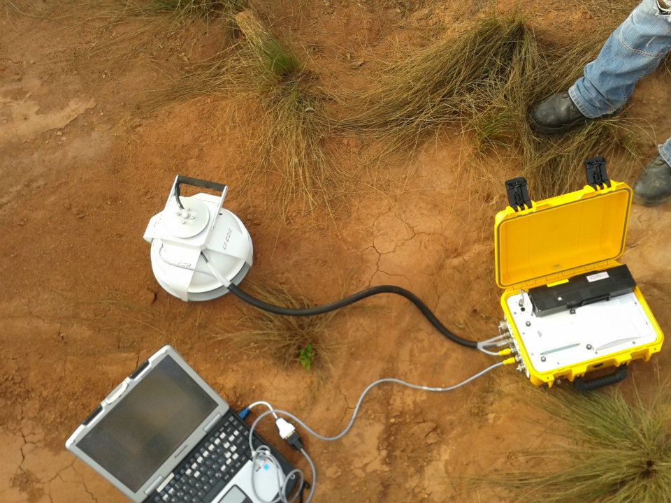 Gas monitoring equipment deployed on Everman volcanoo, Isla Socorro